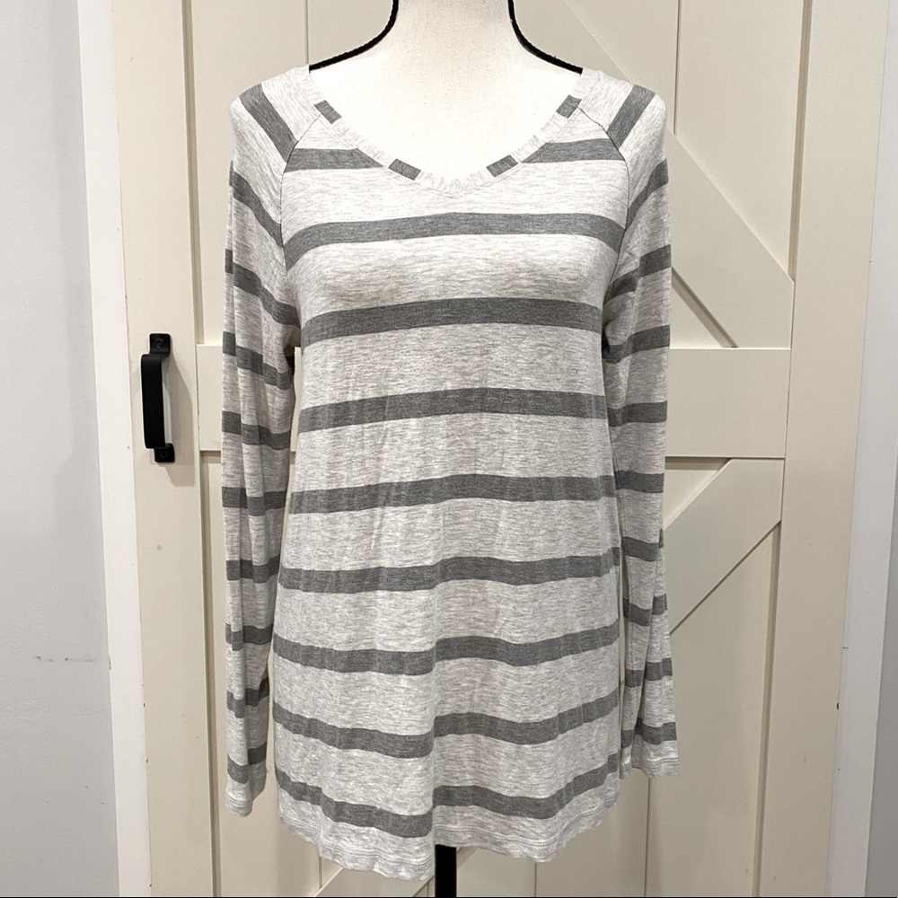 CAbi Long Sleeeve Striped Top